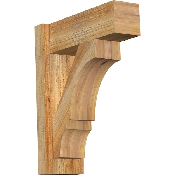 Ekena Millwork Balboa Block Rough Sawn Outlooker, Western Red Cedar, 6"W x 16"D x 20"H OUT06X16X20BOA05RWR - main